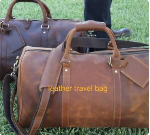 leather travel bag