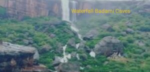 waterfall badami caves