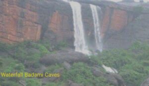 waterfall badami caves